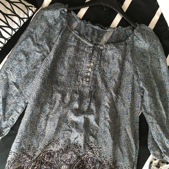 Silk like Zara blouse - Picture 3 of 3